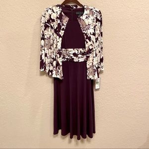 Jessica Howard Sleeveless Dress w/Jacket Sz 4P NWT